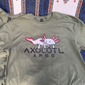 Axolotl Arms Original OD Green Shirt